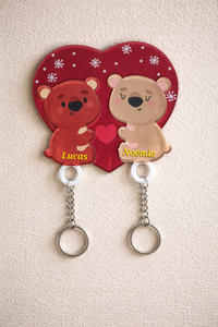 Porte clé acrylique Duo