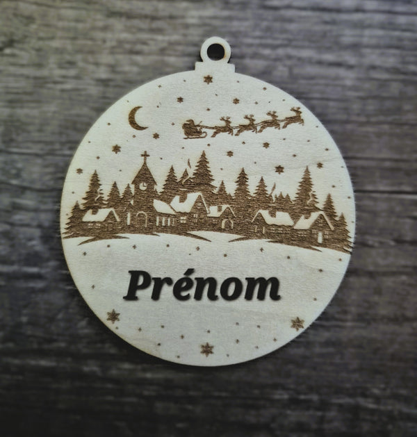 Boules de Noël gravées