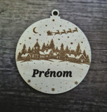 Boules de Noël gravées