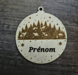 Boules de Noël gravées