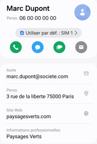 Votre carte de visite personnalisée