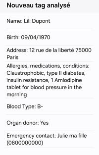 Carte SOS