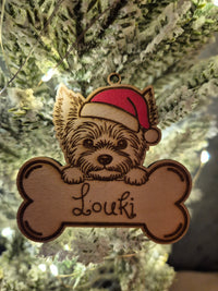 Boule de Noël chien