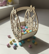 Panier de Pâques en bois