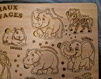 Puzzle animaux sauvages