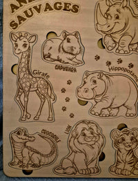 Puzzle animaux sauvages