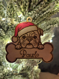 Boule de Noël chien