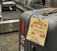 Tag bagage en bois