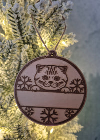Boule de Noël chat