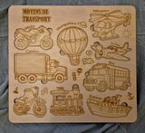 Puzzle moyens de transport