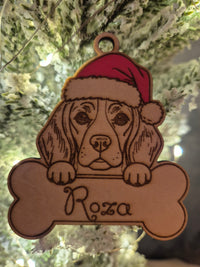 Boule de Noël chien