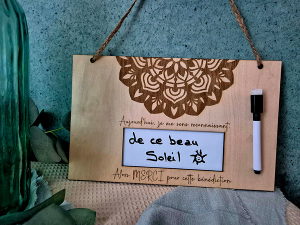 Tableau de gratitude
