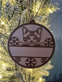 Boule de Noël chat