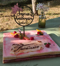 Topper gâteau d'anniversaire