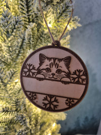Boule de Noël chat