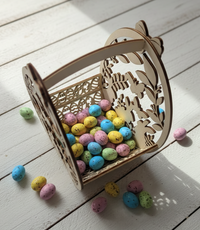 Panier de Pâques en bois