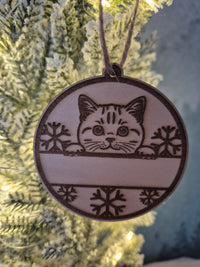 Boule de Noël chat