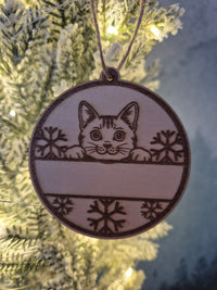 Boule de Noël chat