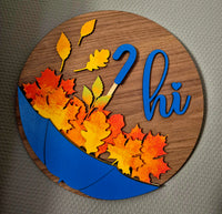 Panneau de bienvenue Automne