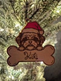 Boule de Noël chien