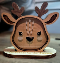 Tirelire personnalisée Bébé Renne